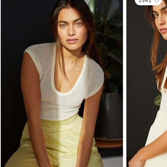 Free People Adrienne Baby Tee - Picture 2 of 5